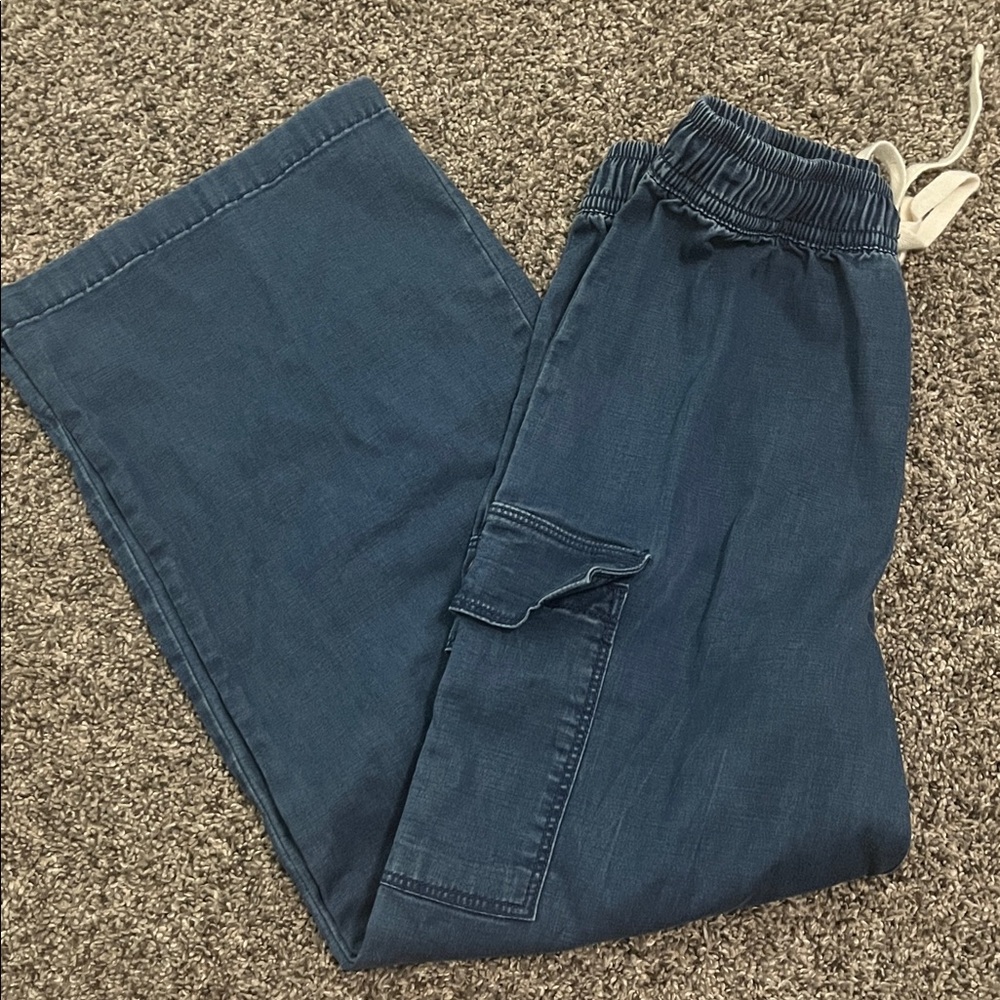 Kids Blue Casual Pants